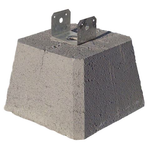 concrete pier block with adjustable metal bracket|precast concrete piers home depot.